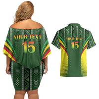 Custom Mali Football Couples Matching Off Shoulder Short Dress and Hawaiian Shirt Go Champions Les Aigles - Wonder Print Shop
