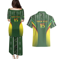 Custom Mali Football Couples Matching Puletasi and Hawaiian Shirt Go Champions Les Aigles - Wonder Print Shop