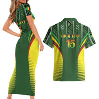 Custom Mali Football Couples Matching Short Sleeve Bodycon Dress and Hawaiian Shirt Go Champions Les Aigles - Wonder Print Shop
