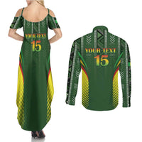 Custom Mali Football Couples Matching Summer Maxi Dress and Long Sleeve Button Shirt Go Champions Les Aigles - Wonder Print Shop