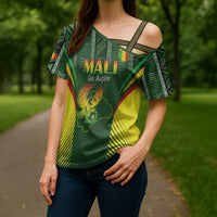 Custom Mali Football Cross Shoulder Shirt Go Champions Les Aigles - Wonder Print Shop
