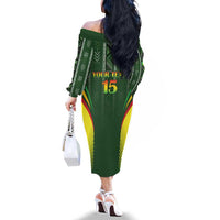 Custom Mali Football Family Matching Off The Shoulder Long Sleeve Dress and Hawaiian Shirt Go Champions Les Aigles - Wonder Print Shop