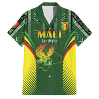 Custom Mali Football Family Matching Off Shoulder Short Dress and Hawaiian Shirt Go Champions Les Aigles - Wonder Print Shop