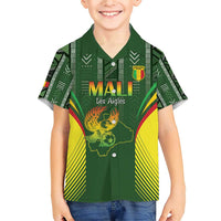 Custom Mali Football Family Matching Short Sleeve Bodycon Dress and Hawaiian Shirt Go Champions Les Aigles - Wonder Print Shop