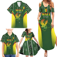Custom Mali Football Family Matching Summer Maxi Dress and Hawaiian Shirt Go Champions Les Aigles - Wonder Print Shop