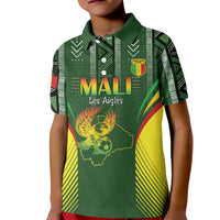 Custom Mali Football Kid Polo Shirt Go Champions Les Aigles - Wonder Print Shop