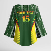 Custom Mali Football Kimono Sleeve Blouse Go Champions Les Aigles - Wonder Print Shop
