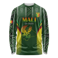 Custom Mali Football Long Sleeve Shirt Go Champions Les Aigles - Wonder Print Shop