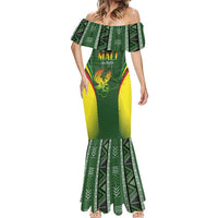 Custom Mali Football Mermaid Dress Go Champions Les Aigles - Wonder Print Shop