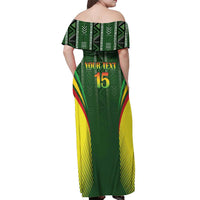 Custom Mali Football Off Shoulder Maxi Dress Go Champions Les Aigles - Wonder Print Shop
