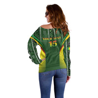 Custom Mali Football Off Shoulder Sweater Go Champions Les Aigles - Wonder Print Shop