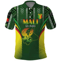 Custom Mali Football Polo Shirt Go Champions Les Aigles - Wonder Print Shop