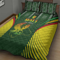 Mali Football Quilt Bed Set Go Champions Les Aigles - Wonder Print Shop