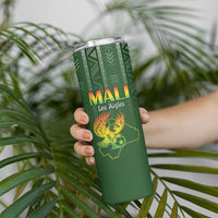 Custom Mali Football Skinny Tumbler Go Champions Les Aigles - Wonder Print Shop
