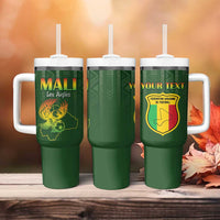 Custom Mali Football Tumbler With Handle Go Champions Les Aigles - Wonder Print Shop