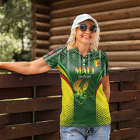 Custom Mali Football Women Polo Shirt Go Champions Les Aigles - Wonder Print Shop