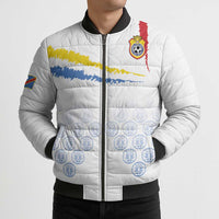 Custom DR Congo Football Bomber Puffer Jacket Road To Champions - Wonder Print Shop
