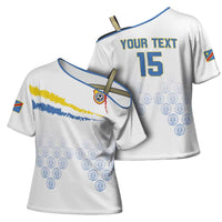 Custom DR Congo Football Cross Shoulder Shirt Road To Champions - Wonder Print Shop
