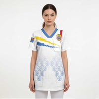 Custom DR Congo Football Scrub Top Road To Champions - Wonder Print Shop