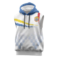 Custom DR Congo Football Sleeveless Hoodie Road To Champions - Wonder Print Shop