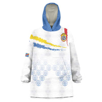 Custom DR Congo Football Wearable Blanket Hoodie Road To Champions - Wonder Print Shop