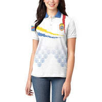 Custom DR Congo Football Women Polo Shirt Road To Champions - Wonder Print Shop