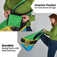 Personalised Tanzania Union Day Grocery Bag Coat Of Arms With Map