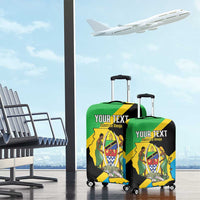 Personalised Tanzania Union Day Luggage Cover Coat Of Arms With Map