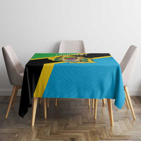 Personalised Tanzania Union Day Tablecloth Coat Of Arms With Map