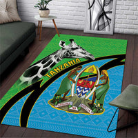 Tanzania Giraffe Area Rug Coat Of Arms African Pattern