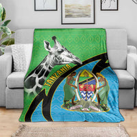 Tanzania Giraffe Blanket Coat Of Arms African Pattern