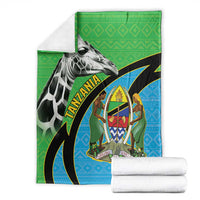 Tanzania Giraffe Blanket Coat Of Arms African Pattern
