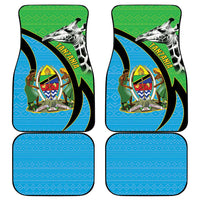 Tanzania Giraffe Car Mats Coat Of Arms African Pattern