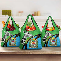 Tanzania Giraffe Grocery Bag Coat Of Arms African Pattern