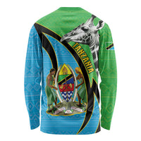 Tanzania Giraffe Long Sleeve Shirt Coat Of Arms African Pattern
