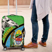 Tanzania Giraffe Luggage Cover Coat Of Arms African Pattern
