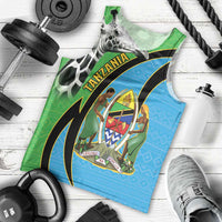 Tanzania Giraffe Men Tank Top Coat Of Arms African Pattern