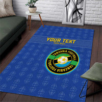 Custom Tanzania Football Area Rug Go Taifa Stars
