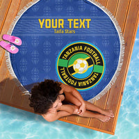 Custom Tanzania Football Beach Blanket Go Taifa Stars