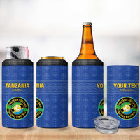 Custom Tanzania Football 4 in 1 Can Cooler Tumbler Go Taifa Stars