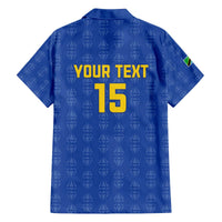 Custom Tanzania Football Family Matching Off The Shoulder Long Sleeve Dress and Hawaiian Shirt Go Taifa Stars