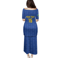 Custom Tanzania Football Family Matching Puletasi and Hawaiian Shirt Go Taifa Stars