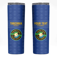 Custom Tanzania Football Skinny Tumbler Go Taifa Stars