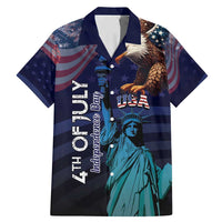 Personalized Fourth Of July USA Family Matching Mermaid Dress and Hawaiian Shirt Eagle - Statue Of Liberty