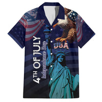 Personalized Fourth Of July USA Family Matching Tank Maxi Dress and Hawaiian Shirt Eagle - Statue Of Liberty