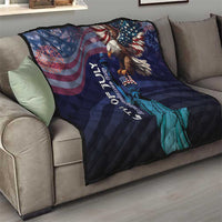 Fourth Of July USA Quilt Eagle - Statue Of Liberty