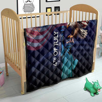 Fourth Of July USA Quilt Eagle - Statue Of Liberty