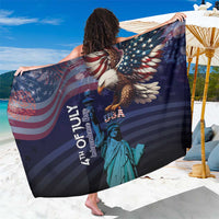 Fourth Of July USA Sarong Eagle - Statue Of Liberty