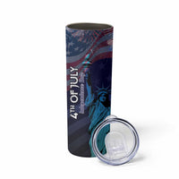Fourth Of July USA Skinny Tumbler Eagle - Statue Of Liberty
