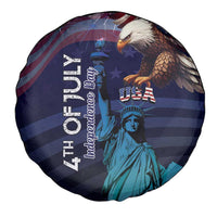 Fourth Of July USA Spare Tire Cover Eagle - Statue Of Liberty